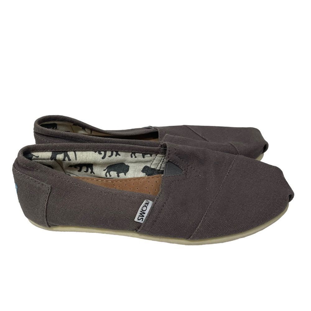 Toms Grey Classic Canvas Loafers